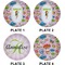 Woman Superhero Set of Lunch / Dinner Plates (Approval)