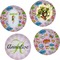 Woman Superhero Set of 4 Glass Lunch / Dinner Plate 10" (Personalized)