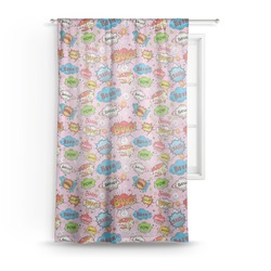 Woman Superhero Sheer Curtain