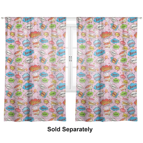 Woman Superhero Sheer Curtains