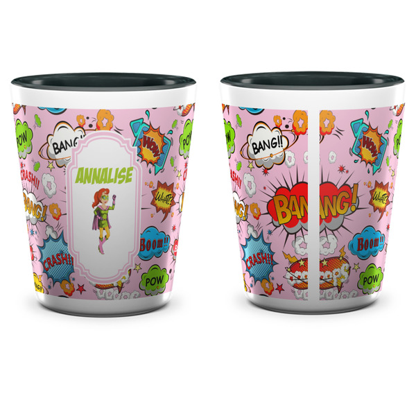 Woman Superhero Shot Glass - Two Tone - APPROVAL