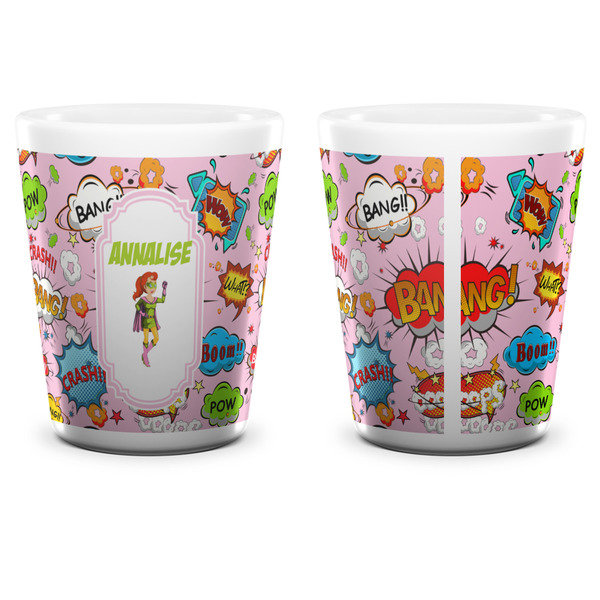 Woman Superhero Shot Glass - White - APPROVAL