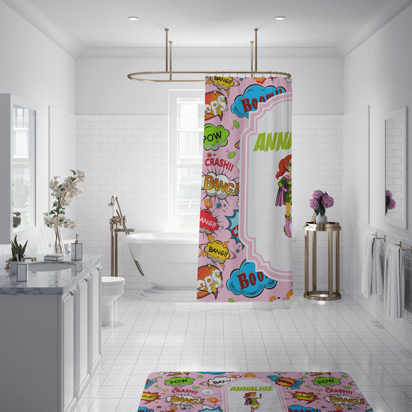 Woman Superhero Shower Curtain - 70"x83"