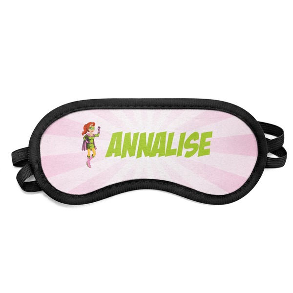Custom Woman Superhero Sleeping Eye Mask - Small (Personalized)