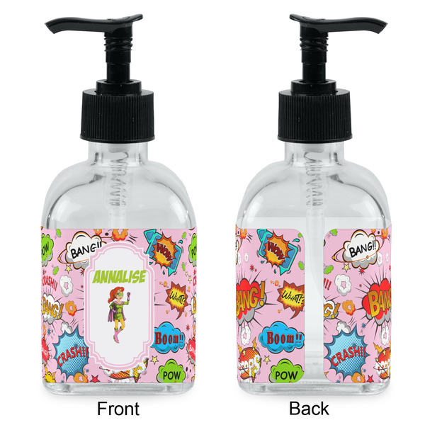 Woman Superhero Glass Soap/Lotion Dispenser - Approval