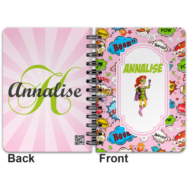 Woman Superhero Spiral Journal 5 x 7 - Apvl