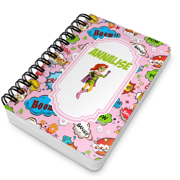 Woman Superhero Spiral Journal 5 x 7 - Main