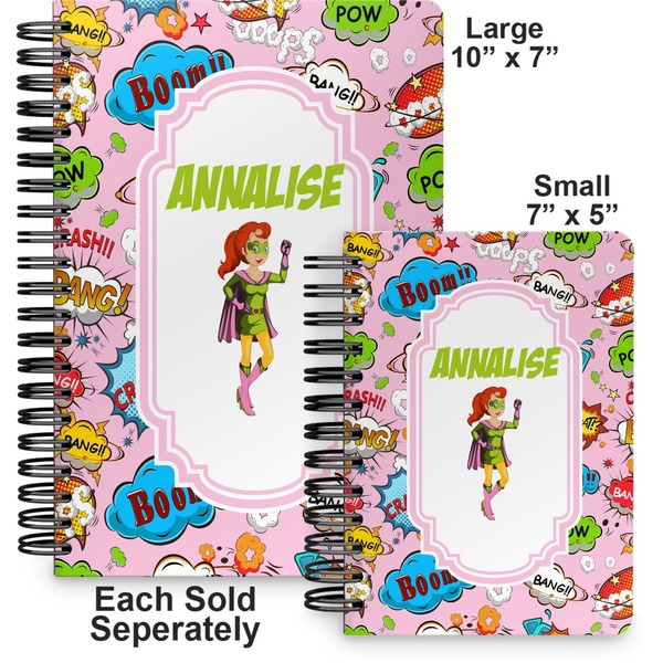 Woman Superhero Spiral Journal - Comparison