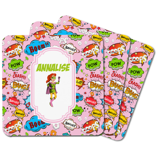 Woman Superhero Square Fridge Magnet - MAIN