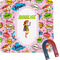Woman Superhero Square Fridge Magnet (Personalized)
