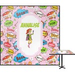 Woman Superhero Square Table Top - 24" (Personalized)