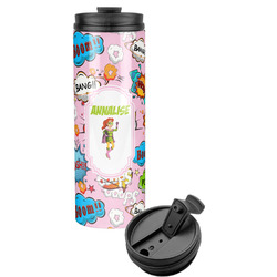 Woman Superhero Stainless Steel Skinny Tumbler (Personalized)