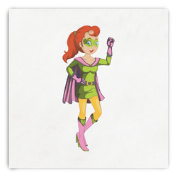 Woman Superhero Paper Dinner Napkins