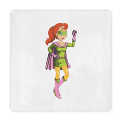 Woman Superhero Standard Decorative Napkins