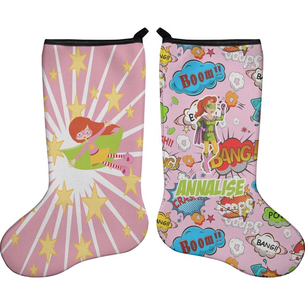 Woman Superhero Stocking - Double-Sided - Approval