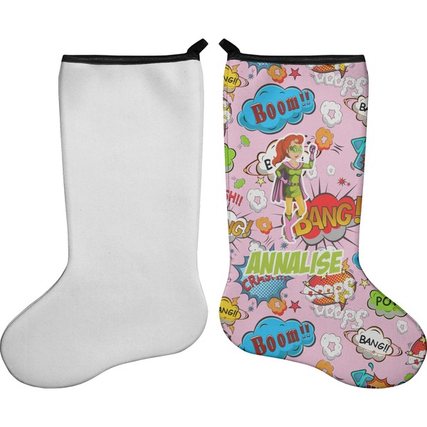 Woman Superhero Stocking - Single-Sided - Approval