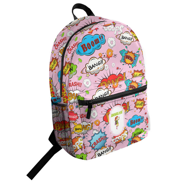 Custom Woman Superhero Student Backpack (Personalized)