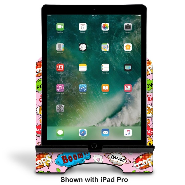 Woman Superhero Stylized Tablet Stand - Front with ipad