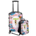 Woman Superhero Kids 2-Piece Luggage Set - Suitcase & Backpack (Personalized)
