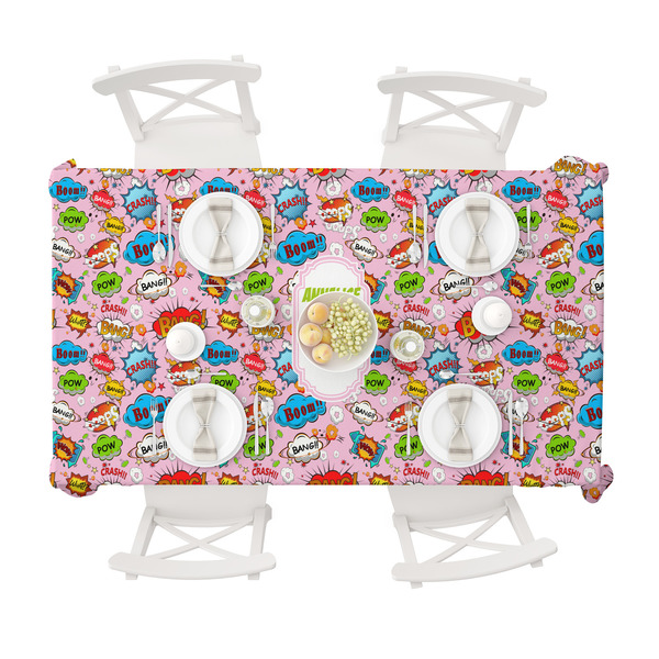 Woman Superhero Tablecloths (58"x102") - TOP VIEW