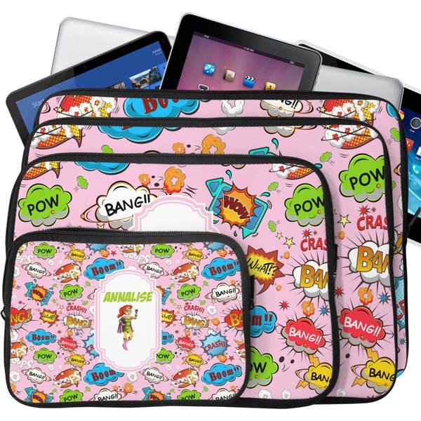 Woman Superhero Tablet & Laptop Case Sizes