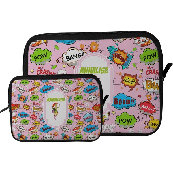 Woman Superhero Tablet Sleeve (Size Comparison)