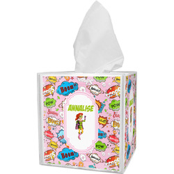 Woman Superhero Tissue Box Cover (Personalized)