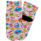 Woman Superhero Toddler Ankle Socks - Single Pair - Front and Back