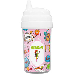 Woman Superhero Toddler Sippy Cup (Personalized)