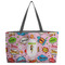 Woman Superhero Beach Totes Bag - w/ Black Handles (Personalized)