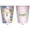 Woman Superhero Trash Can White - Front and Back - Apvl