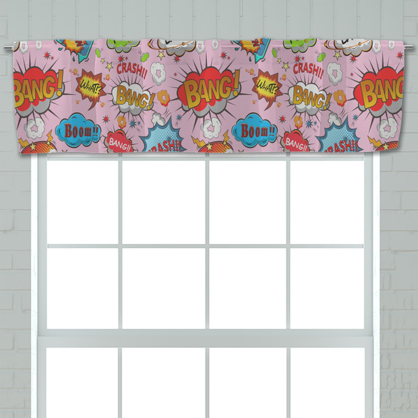 Woman Superhero Valance - Closeup on window