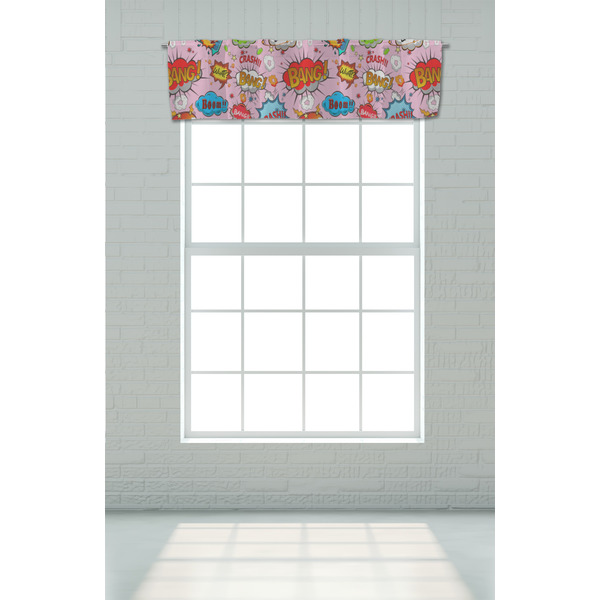 Woman Superhero Valance - On window