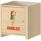 Woman Superhero Wall Graphic on Wooden Cabinet