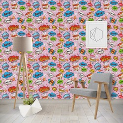 Woman Superhero Wallpaper & Surface Covering (Water Activated - Removable)
