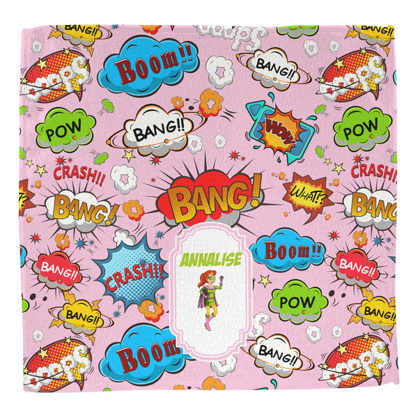 Woman Superhero Washcloth - Front - No Soap