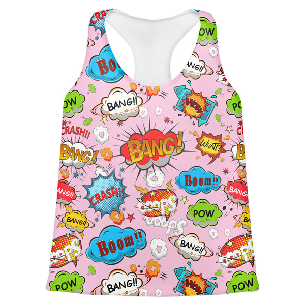 Custom Woman Superhero Womens Racerback Tank Top