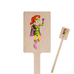 Woman Superhero Rectangle Wooden Stir Sticks