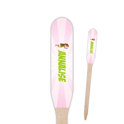 Woman Superhero Paddle Wooden Food Picks - Double Sided (Personalized)