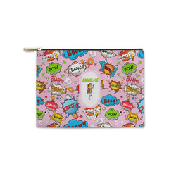 Woman Superhero Zipper Pouch - Small - 8.5"x6" (Personalized)