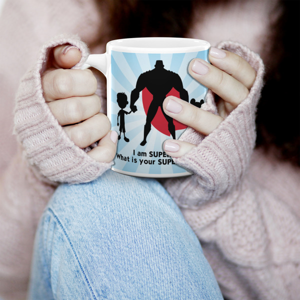 Super Dad 11oz Coffee Mug - LIFESTYLE