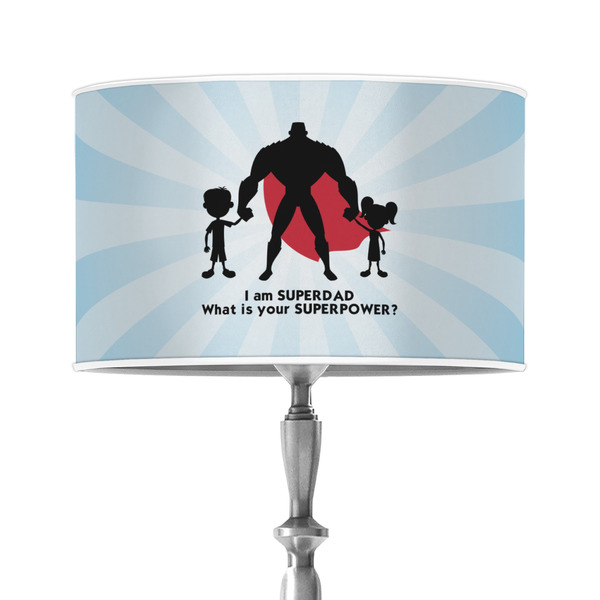 Custom Super Dad 12" Drum Lamp Shade - Poly-film