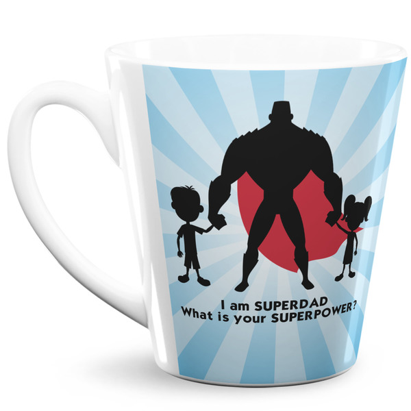 Custom Super Dad 12 Oz Latte Mug