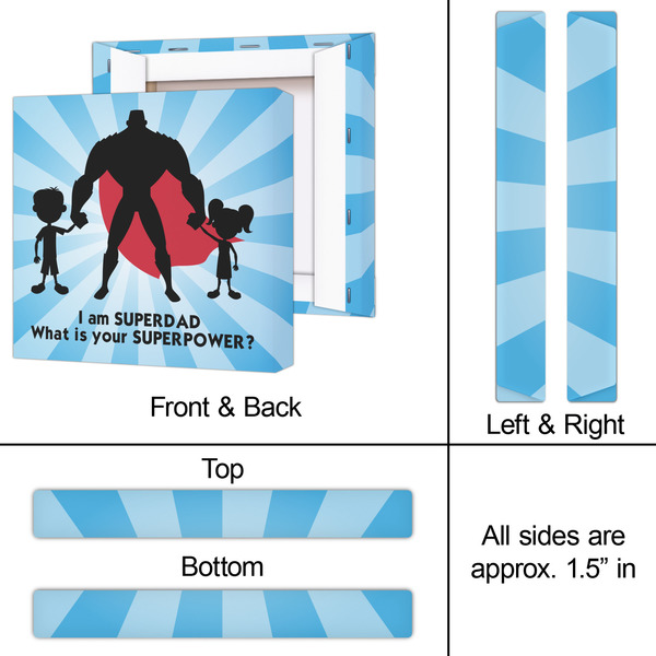 Super Dad 12x12 - Canvas Print - Approval