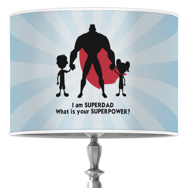 Custom Super Dad 16" Drum Lamp Shade - Poly-film