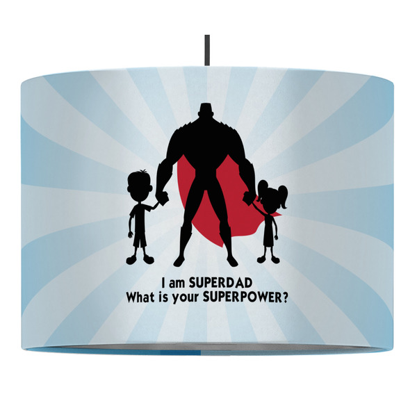 Super Dad 16" Drum Lampshade - PENDANT (Fabric)