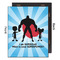 Super Dad 16x20 Wood Print - Front & Back View