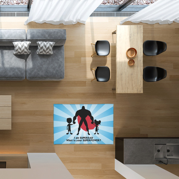 Super Dad 2'x3' Indoor Area Rugs - IN CONTEXT
