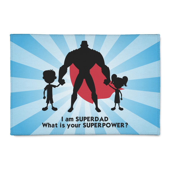 Custom Super Dad 2' x 3' Indoor Area Rug