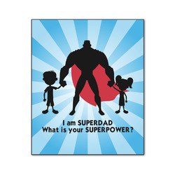 Super Dad Wood Print - 20x24